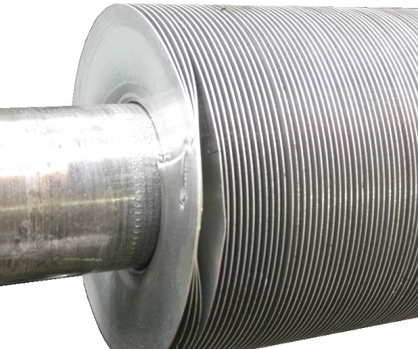 Photo of a single Steel tube with Aluminium KL Fin